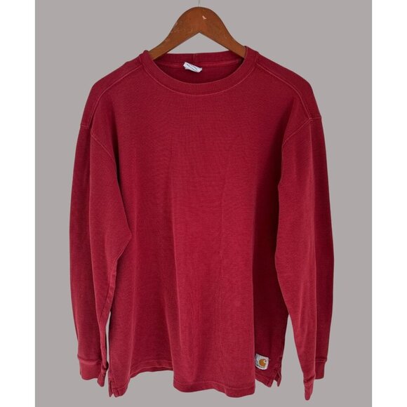 Carhartt Mens Large Sweatshirt Terry Cotton Workwear - Picture 1 of 7